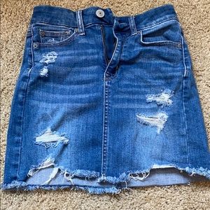 american eagle super stretch jean skirt